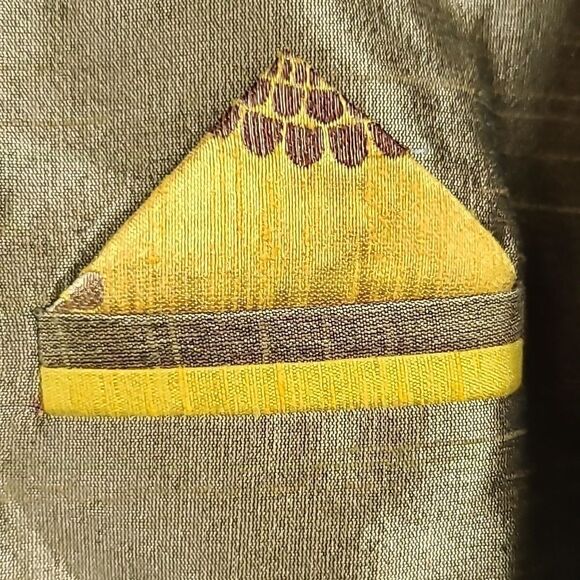 Golden Dupion Silk Kids Dhoti Kurta Pajama Boys Size 4 Ethnic Indian Wedding 2pc - Picture 12 of 15